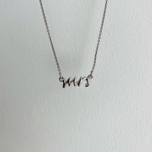 Kate Spade “Mrs” necklace